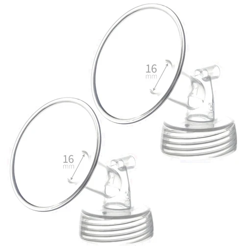 Belmikal 16mm 2 pc Flange Compatible with Spectra S2 Spectra S1 9 Plus Ameda MYA Motif Luna Breastpumps Replacement to Spectra Pump Parts and Spectra Flange. Compatible with Spectra Parts/Accessories
