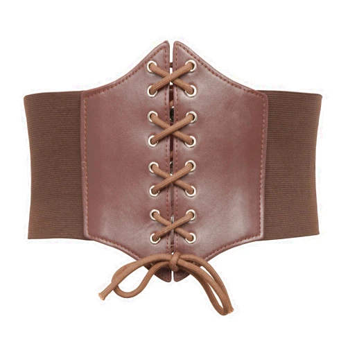 GRACE KARIN Womens Corset Belt Vintage Lace-up Cinch Elastic Waist Belt