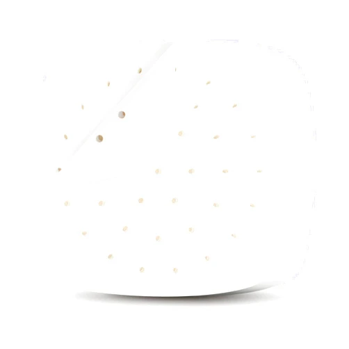 HOFHTD Air Fryer Parchment Paper Liners, 200Pcs Square Air Fryer Disposable Liners, Perforated Parchment Paper Sheets for Baking, HOFHTD Parchment Paper for Air Fryer and Bamboo Steaming Basket (White)