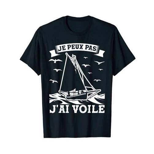 Capitaine cadeaux & dictons fête des pères Mens Je peux pas j'ai veil Captain Boat Marine Motor T-Shirt