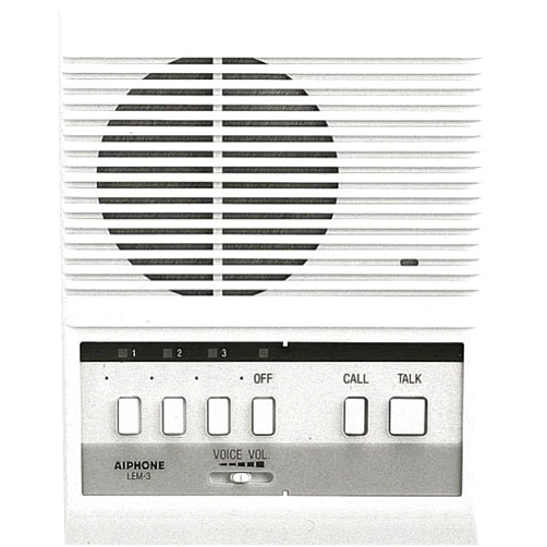 Aiphone LEM-3 Open Voice Selective Call Master Intercom, Accepts Up to Three Door or Sub-Master Intercoms