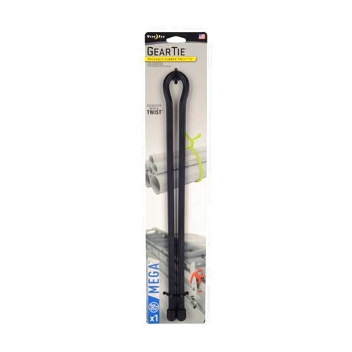 Nite Ize GTM32-01-R3 Gear Mega 32 in. -Black Rubber Twist Tie, 32 Inch