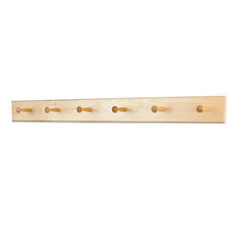 PEG AND RAIL Solid Maple Shaker Peg Rack (Natural, 35