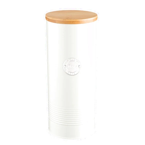 Typhoon Living Pasta Storage Canister with Bamboo Lid, 2.5 Litre, Cream