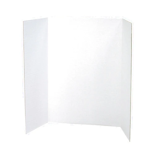 Pacon Presentation Boards, Single Wall, White, 48