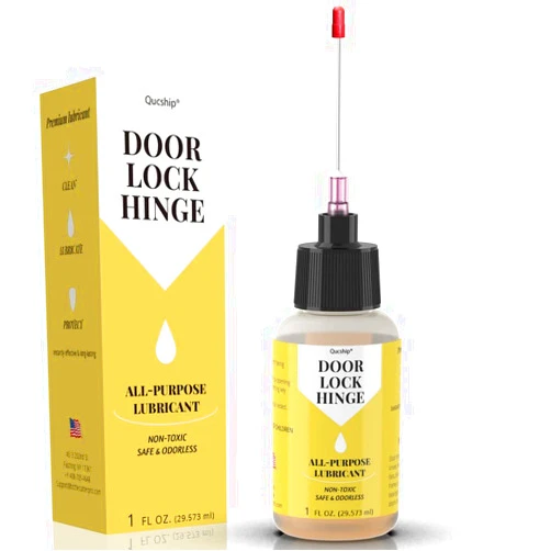 Qucship Door Hinge Lubricant 1 oz Needle Oiler, Upgraded Squeaky Door Hinge Lubricant, Long-Lasting Lock Lubricant for Door, Hinge, Lock, Tools, Bicycles - by Qucship