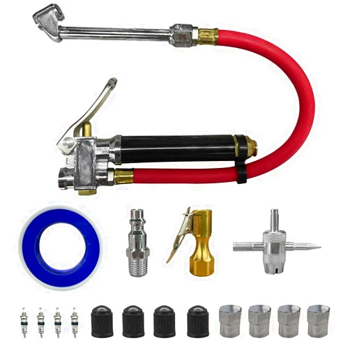LAINLOY 10-120 PSI Tire Pressure Gauge with Inflator 12