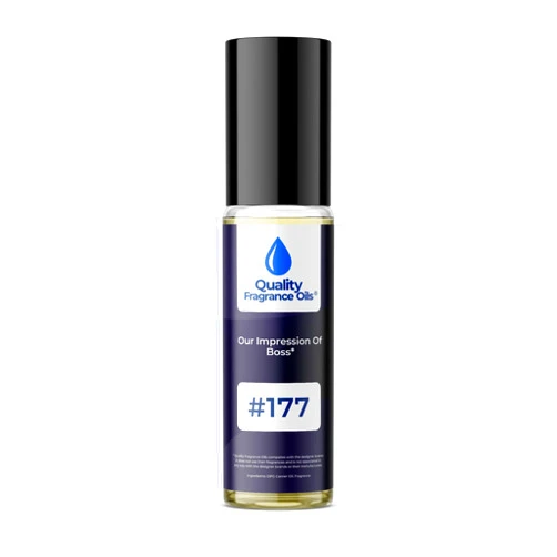 Quality Fragrance Oils' Boss for Men Impression #177 | Long-Lasting Perfume Oil, Alcohol-Free, Strong Scent, 10ml Roll-On | Affordable Alternative to Designer Fragrances