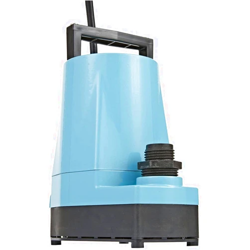 Little Giant 5-MSP 115-Volt, 1/6 HP, 1200 GPH Aluminum Manual Utility Pump, 10-Ft. Cord, Blue, 505000