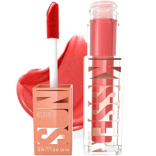 Maybelline Sunkisser Multi-Use Liquid Blush and Bronzer, Blendable, Longwear, Glowy Make Up, City Sizzle, 1 Count