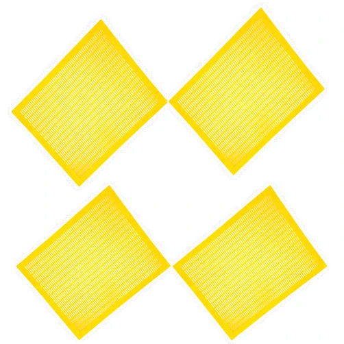 DaosenD Queen bee Excluder Plastic - Pack of 4, Beekeeping Tools, Fits for 10 Frame Langstroth Hives, Separating Queen Bee from Honey Making Area (Square Hole)