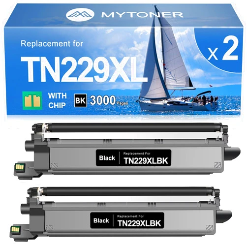 MYTONER Compatible Toner Cartridge Replacement for Brother TN229XL TN229XLBK TN229 Black Toner Cartridge High Yield for MFC-L3720CDW MFC-L3780CDW HL-L3220CDW HL-L3280CDW HL-L3300CDW Printer (2 Pack)
