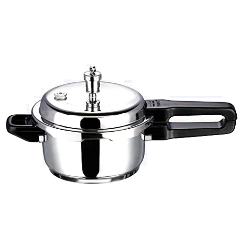 Vinod Pressure Cooker Stainless Steel – Outer Lid - 3 Liter – Induction Base Cooker – Indian Pressure Cooker – Sandwich Bottom – Best Used For Indian Cooking, Soups, and Rice Recipes, Quinoa