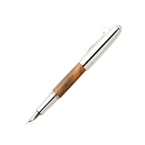 Graf von Faber-Castell Faber-Castell Graf von Magnum Fountain Pen, Walnut - Broad