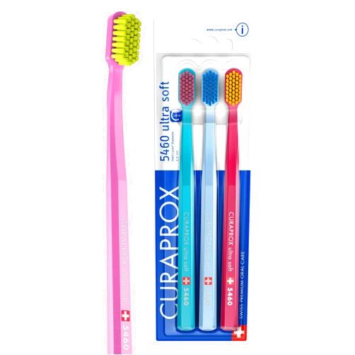 Curaprox 5460 Ultrasoft Toothbrush, 3 Pack