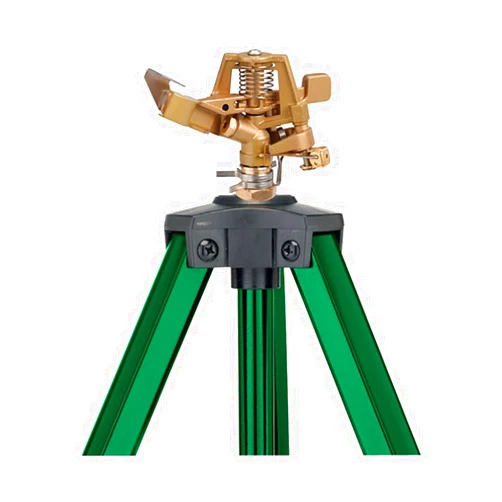 Orbit 1/2 -inch Heavy-Duty Zinc Impact Sprinkler on Adjustable 22 - 48-inch Metal Tripod