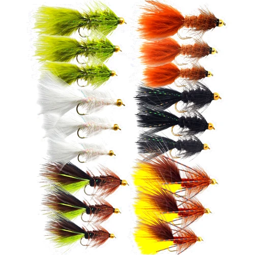 The Fly Crate Adventure By The Fly The Fly Crate Woolly Bugger Flies for Trout Fly Fishing Assortment - Streamer Fly Fishing Flies