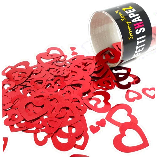 Jimmy Jem's Confetti Heart Cut-Out LMS Red - Retail Pack #9453 QS0