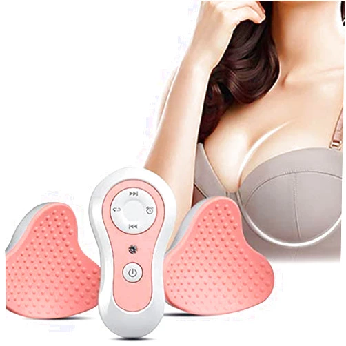 Jrcfnss Electric Breast Massager, Waterproof Chest Enhancer USB Electric Chest Augmentation with Hot Compress Function for Lift Enlarge and Care