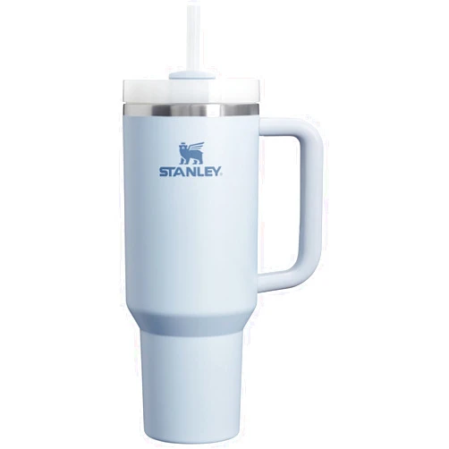 Stanley Quencher H2.0 Tumbler with Handle and Straw 40 oz | Flowstate 3-Position Lid | Cup Holder Compatible for Travel | Insulated Stainless Steel Cup | BPA-Free | Glacier