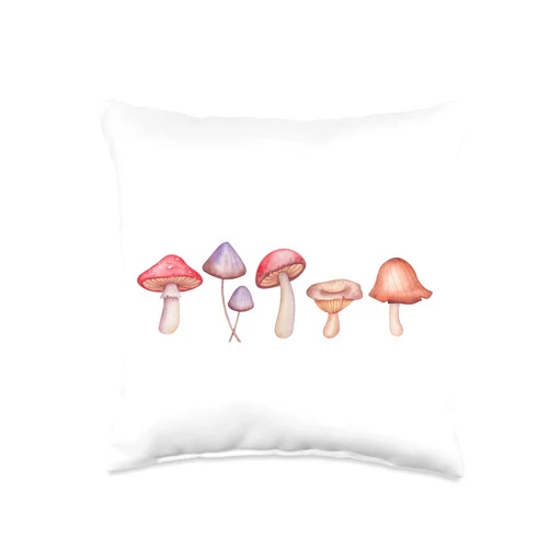 Cuty-stuff Cute | Lovely Mushroom Throw Pillow