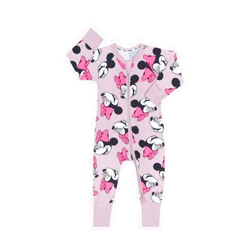 Bonds Baby Zippy Wondersuit - Many Minnies Soft Pink