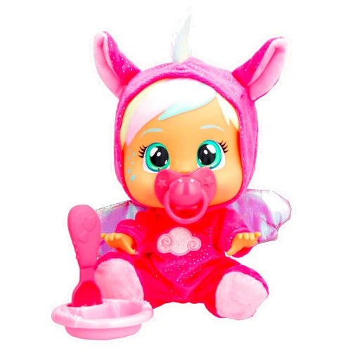 Cry Babies Loving Care Fantasy Hannah Loving Care Doll with 3 Play Accessories, Crying Real Tears, Gift Toy for Kids Aged 18 Months and Up