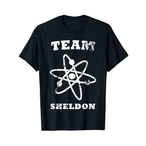 The Big Bang Theory Logo Team Sheldon Atom T-Shirt