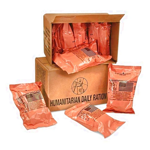 Leevax The Wornick Company MRE 1 case of HDR U.S. Military Surplus Humanitarian Meals Ready to Eat, FEMA 10 pack/ 20