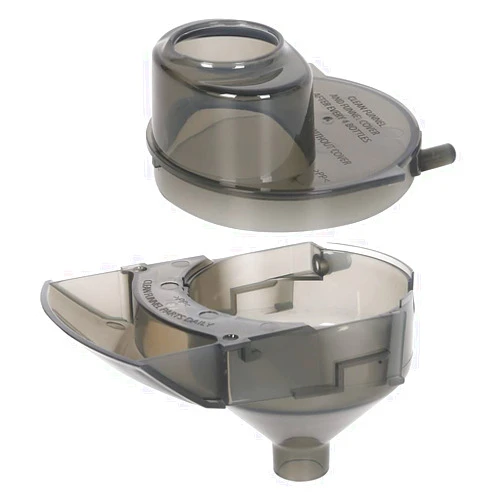 Aquaflosser 2 Pieces Replacement Parts Compatible with Baby Brezza Formula Pro Advanced FRP0046 Replacement Funnel and Cover. Grey