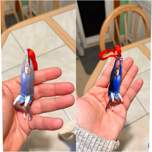 RoyKindsIII I Think You Should Leave Ornament - ITYSL Tim Robinson Zipline Ornament for Fans of Tim Robinson's Zipline Sketch - 3.5 inch - Double-Sided Design