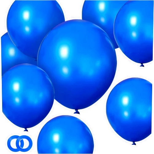 ASIYUHY Blue Balloons 100 Pack 12 Inch Blue Latex Party Balloon Round Helium Blue Ballons for Birthday Graduation Baby Shower Baseball Nautical Gender Reveal Wedding Party Decorations