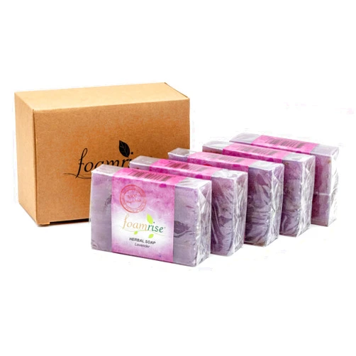 Foamrise Lavender Essential Oil, Relaxing and Soothing, Lavander Soap Bars, Handmade Soap With Premium Quality, Rich Glycerin Content, Natural, Best Gift Idea, Pack of 5