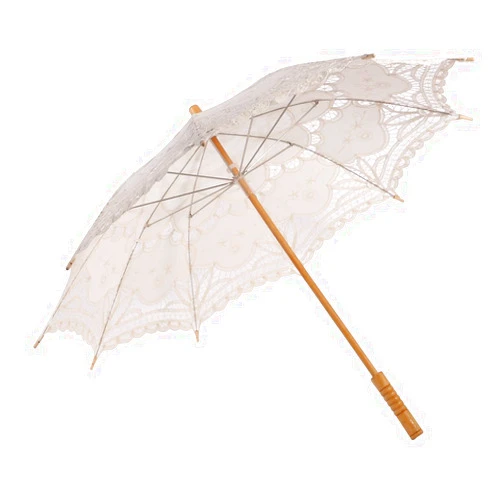 Bokze Wedding Lace Umbrella Cotton Sun Parasol Umbrella