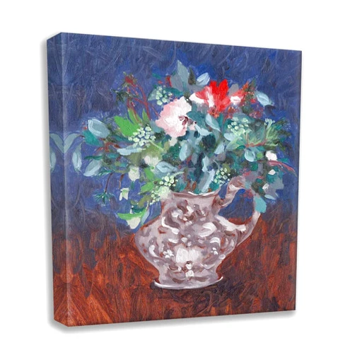 ArtDirect Night Bouquet I 15x18 Gallery Wrapped Canvas Museum Art by Wang, Melissa