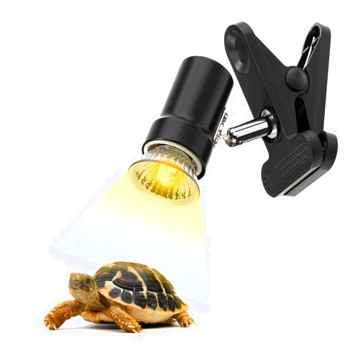 DaToo Reptile Heat Lamp Rotatable Turtle Heating Light with 50W UVA UVB Heat Bulb Simulated Sunlight Basking Spot Lamp with Clamp for Reptiles Lizard Amphibian Bearded Dragon Snake