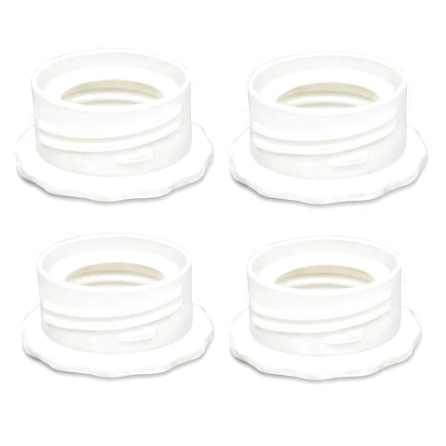 PumpMom-us Pump Bottle Adapter, Baby Bottle Thread Changer Converter for Spectra S1 S2 Wide Mouth Flanges to Use Standard Sized Bottles. Compatible with Medela, Ameda Narrow Neck Bottles