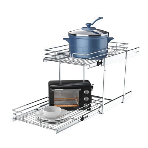 Pulloutor 2 Tier Pull Out Cabinet Organizer, 11