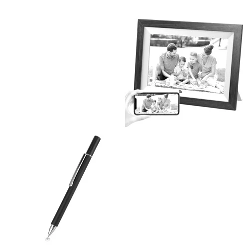 BoxWave Stylus Pen Compatible with Kodak RCF1012W-WIFI Digital Picture Frame (10.1 in) - FineTouch Capacitive Stylus, Super Precise Stylus Pen - Jet Black