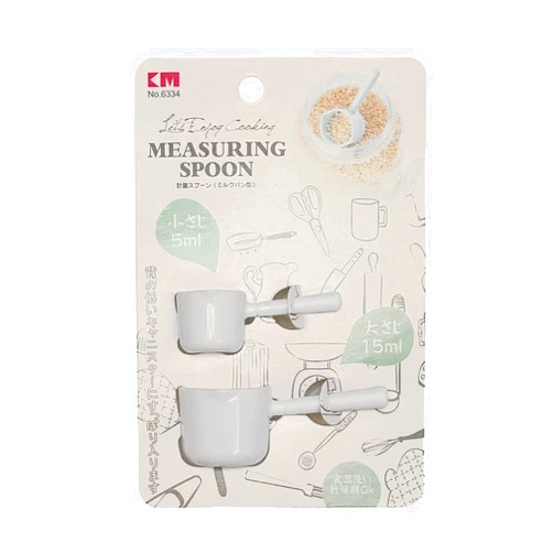 ORIJOYNA Food Grade BPA Set of 2 Measuring Spoons - Short Handle Teaspoon (5 ml) and Tablespoon (15 ml) Bowl Scoops for Coffee, Measuring Coffee, Pet Food, Grains, Protein, Spices and Other Dry Goods