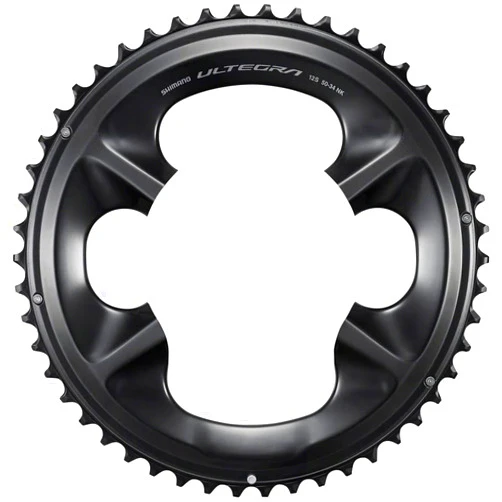 SHIMANO Ultegra FC-R8100 12-Speed Chainring - 50t, Asymmetric 110 BCD, Black, NK