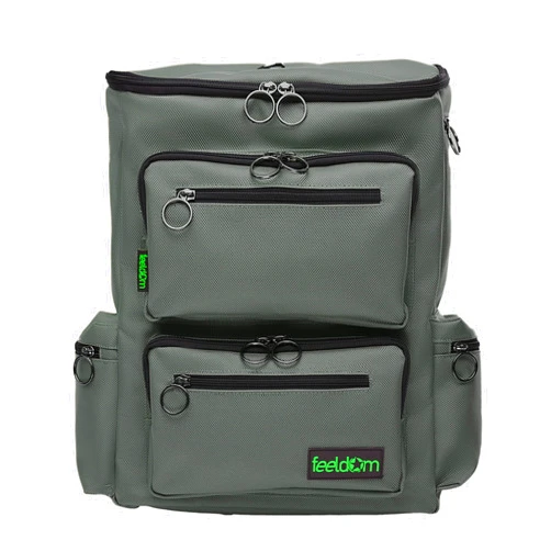FEELDOM Classic Wheelchair Bag for Manual/Power Wheelchair, Scooter, Water Resistant, Durable Padded Nylon, EZ Access Design (Medium (Pack of 1), Charcoal Gray)