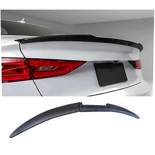 MZGDONGF Car Rear Trunk Spoiler for Maserati Ghibli III (M157) 2013 2014 2015 2016 2017, Car Rear Spoiler Wing Lip Rear Roof Spoiler Car Spoiler Decoration Accessories,Carbon
