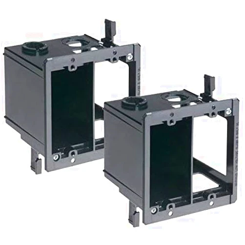 iMBAPrice IMBA-LVDR2-2 (2-Gang) Cut-in Combo Electrical Power and Low-Voltage/Old Work Box for Existing Construction, 2-Pack