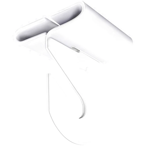 Wakhow 10 Pairs Drop Ceiling Hooks for Hanging, Suspended Track Ceiling Hanging Hooks, White Ceiling Tile Hooks,Classroom Ceiling Hooks, Hold up to 20 lbs, 1