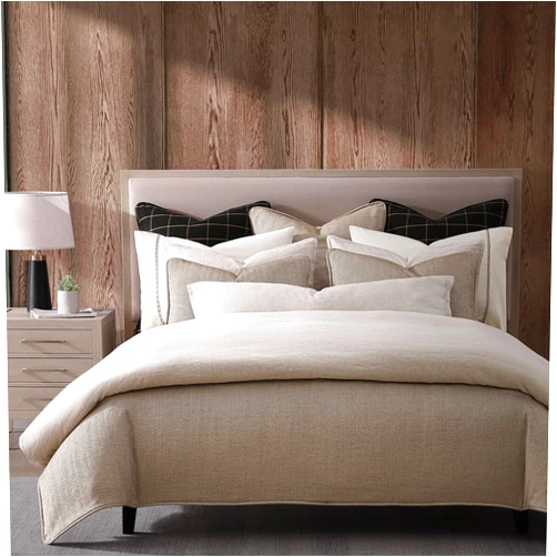 H HIEND ACCENTS HiEnd Accents Chenille Herringbone 3 Piece King Comforter Set, Light Tan, Timeless Classic Modern Rustic Woven Tweed Luxury Bedding Set, 1 Comforter Cover and 2 Pillowcases