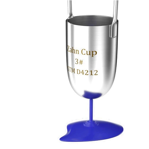 Generic Viscosity Cup No. 3 Zahn Cup, 3 Viscometer Dip Type 44ml Viscosity Cup for Paint Sprayer, Stainless Steel Flow Cup for Oil Paint Finishes Honey Sauce