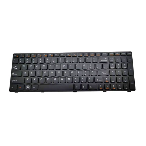 LAIKA Keyboard Replacement with Frame Compatible with Lenovo Ideapad G580 G580A G585 G585A V580 V585 Z580 Z580A Z585 Z585A N580 N581 N585 N586 Series Laptop Black US Layout