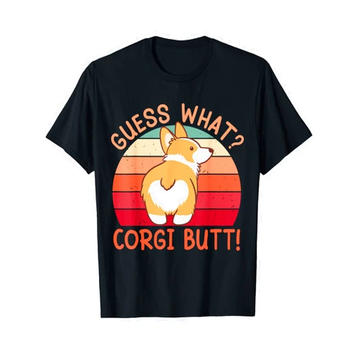 Pembroke Welsh Corgi Dog Clothing Gifts Guess What? Corgi Butt! T-Shirt