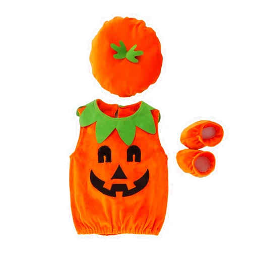 oneflow Newborn Toddler Baby Girl Boy Halloween Pumpkin Costumes Cute Hooded Romper Jumpsuit Outfit Clothes